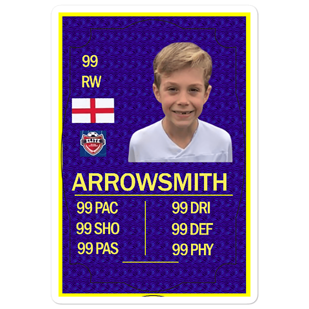 TeeFEVA Your own personalised football stats stickers