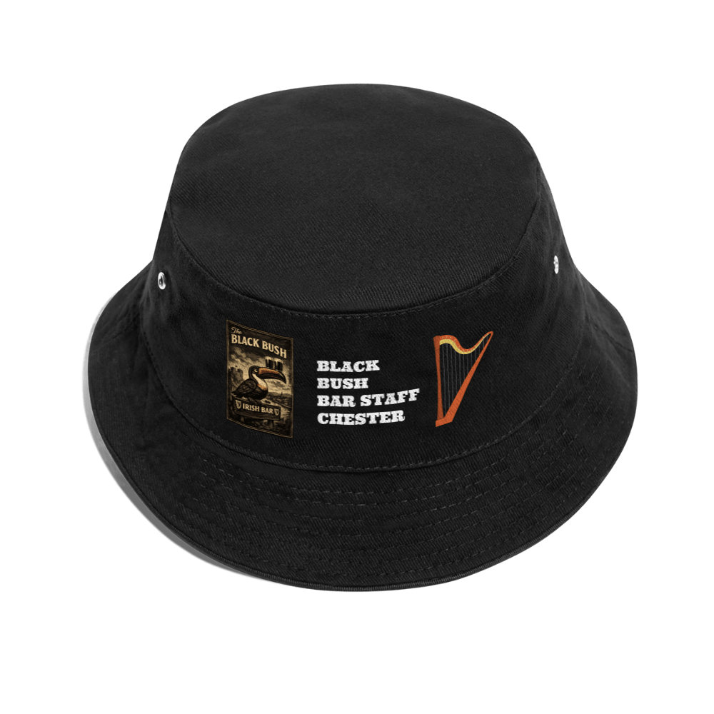 TeeFEVA Bucket Hat BLACK BUSH IRISH BAR STAFF CHESTER - BAR STAFF Bucket Hat