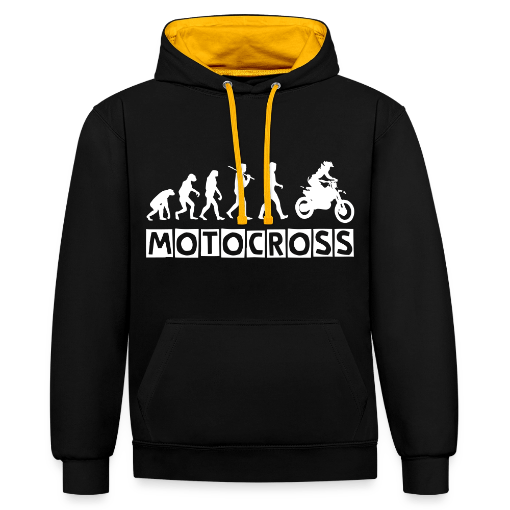 TeeFEVA Contrast Colour Hoodie | AWDis Just Hoods Contrast Colour Hoodie - Evolution Motocross