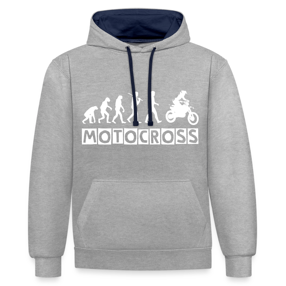 TeeFEVA Contrast Colour Hoodie | AWDis Just Hoods Contrast Colour Hoodie - Evolution Motocross