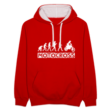 Load image into Gallery viewer, TeeFEVA Contrast Colour Hoodie | AWDis Just Hoods Contrast Colour Hoodie - Evolution Motocross