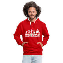 Load image into Gallery viewer, TeeFEVA Contrast Colour Hoodie | AWDis Just Hoods Contrast Colour Hoodie - Evolution Motocross