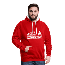 Load image into Gallery viewer, TeeFEVA Contrast Colour Hoodie | AWDis Just Hoods Contrast Colour Hoodie - Evolution Motocross