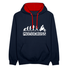 Load image into Gallery viewer, TeeFEVA Contrast Colour Hoodie | AWDis Just Hoods Contrast Colour Hoodie - Evolution Motocross