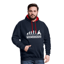 Load image into Gallery viewer, TeeFEVA Contrast Colour Hoodie | AWDis Just Hoods Contrast Colour Hoodie - Evolution Motocross