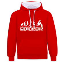 Load image into Gallery viewer, TeeFEVA Contrast Colour Hoodie | AWDis Just Hoods Contrast Colour Hoodie - Evolution Motocross