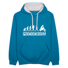 Load image into Gallery viewer, TeeFEVA Contrast Colour Hoodie | AWDis Just Hoods Contrast Colour Hoodie - Evolution Motocross