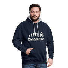 Load image into Gallery viewer, TeeFEVA Contrast Colour Hoodie | AWDis Just Hoods Contrast Colour Hoodie - Evolution Motocross