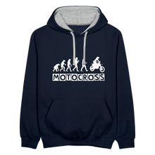 Load image into Gallery viewer, TeeFEVA Contrast Colour Hoodie | AWDis Just Hoods Contrast Colour Hoodie - Evolution Motocross