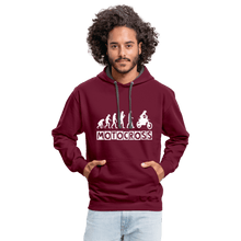 Load image into Gallery viewer, TeeFEVA Contrast Colour Hoodie | AWDis Just Hoods Contrast Colour Hoodie - Evolution Motocross