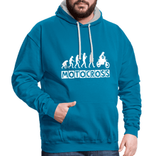 Load image into Gallery viewer, TeeFEVA Contrast Colour Hoodie | AWDis Just Hoods Contrast Colour Hoodie - Evolution Motocross