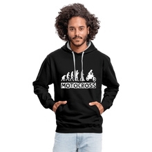 Load image into Gallery viewer, TeeFEVA Contrast Colour Hoodie | AWDis Just Hoods Contrast Colour Hoodie - Evolution Motocross