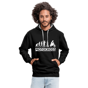 TeeFEVA Contrast Colour Hoodie | AWDis Just Hoods Contrast Colour Hoodie - Evolution Motocross