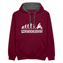 Load image into Gallery viewer, TeeFEVA Contrast Colour Hoodie | AWDis Just Hoods Contrast Colour Hoodie - Evolution Motocross