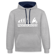 Load image into Gallery viewer, TeeFEVA Contrast Colour Hoodie | AWDis Just Hoods Contrast Colour Hoodie - Evolution Motocross