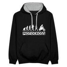 Load image into Gallery viewer, TeeFEVA Contrast Colour Hoodie | AWDis Just Hoods Contrast Colour Hoodie - Evolution Motocross