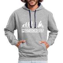 Load image into Gallery viewer, TeeFEVA Contrast Colour Hoodie | AWDis Just Hoods Contrast Colour Hoodie - Evolution Motocross