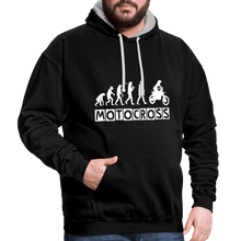 Load image into Gallery viewer, TeeFEVA Contrast Colour Hoodie | AWDis Just Hoods Contrast Colour Hoodie - Evolution Motocross