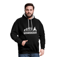 Load image into Gallery viewer, TeeFEVA Contrast Colour Hoodie | AWDis Just Hoods Contrast Colour Hoodie - Evolution Motocross