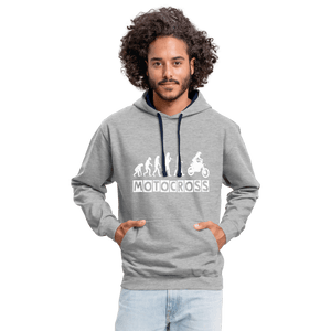 TeeFEVA Contrast Colour Hoodie | AWDis Just Hoods Contrast Colour Hoodie - Evolution Motocross