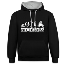 Load image into Gallery viewer, TeeFEVA Contrast Colour Hoodie | AWDis Just Hoods Contrast Colour Hoodie - Evolution Motocross