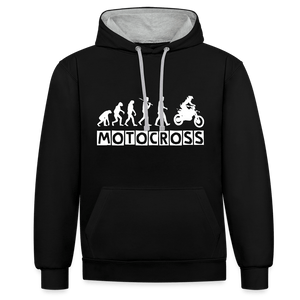 TeeFEVA Contrast Colour Hoodie | AWDis Just Hoods Contrast Colour Hoodie - Evolution Motocross