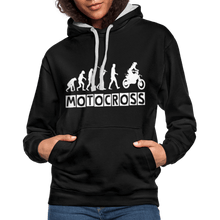 Load image into Gallery viewer, TeeFEVA Contrast Colour Hoodie | AWDis Just Hoods Contrast Colour Hoodie - Evolution Motocross