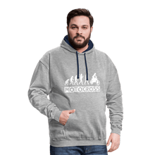 Load image into Gallery viewer, TeeFEVA Contrast Colour Hoodie | AWDis Just Hoods Contrast Colour Hoodie - Evolution Motocross