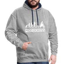 Load image into Gallery viewer, TeeFEVA Contrast Colour Hoodie | AWDis Just Hoods Contrast Colour Hoodie - Evolution Motocross