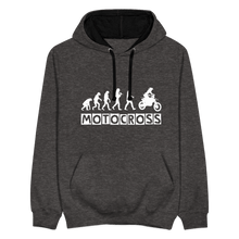 Load image into Gallery viewer, TeeFEVA Contrast Colour Hoodie | AWDis Just Hoods Contrast Colour Hoodie - Evolution Motocross