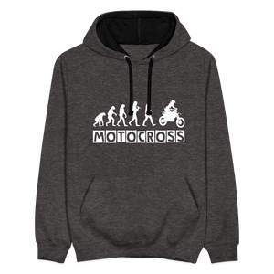 TeeFEVA Contrast Colour Hoodie | AWDis Just Hoods Contrast Colour Hoodie - Evolution Motocross