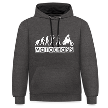 Load image into Gallery viewer, TeeFEVA Contrast Colour Hoodie | AWDis Just Hoods Contrast Colour Hoodie - Evolution Motocross