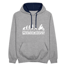 Load image into Gallery viewer, TeeFEVA Contrast Colour Hoodie | AWDis Just Hoods Contrast Colour Hoodie - Evolution Motocross