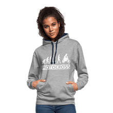 Load image into Gallery viewer, TeeFEVA Contrast Colour Hoodie | AWDis Just Hoods Contrast Colour Hoodie - Evolution Motocross