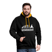 Load image into Gallery viewer, TeeFEVA Contrast Colour Hoodie | AWDis Just Hoods Contrast Colour Hoodie - Evolution Motocross