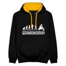 Load image into Gallery viewer, TeeFEVA Contrast Colour Hoodie | AWDis Just Hoods Contrast Colour Hoodie - Evolution Motocross