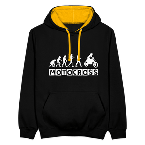 TeeFEVA Contrast Colour Hoodie | AWDis Just Hoods Contrast Colour Hoodie - Evolution Motocross