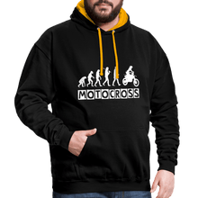 Load image into Gallery viewer, TeeFEVA Contrast Colour Hoodie | AWDis Just Hoods Contrast Colour Hoodie - Evolution Motocross