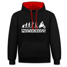 Load image into Gallery viewer, TeeFEVA Contrast Colour Hoodie | AWDis Just Hoods Contrast Colour Hoodie - Evolution Motocross