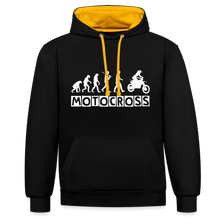 Load image into Gallery viewer, TeeFEVA Contrast Colour Hoodie | AWDis Just Hoods Contrast Colour Hoodie - Evolution Motocross