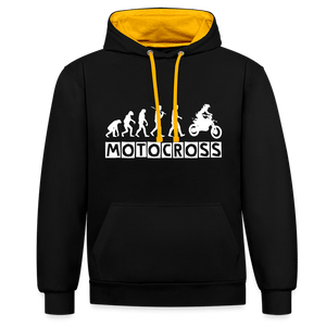 TeeFEVA Contrast Colour Hoodie | AWDis Just Hoods Contrast Colour Hoodie - Evolution Motocross