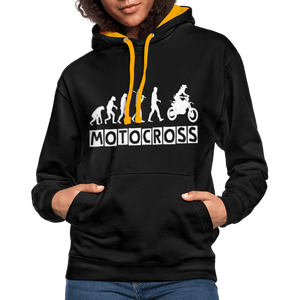 TeeFEVA Contrast Colour Hoodie | AWDis Just Hoods Contrast Colour Hoodie - Evolution Motocross