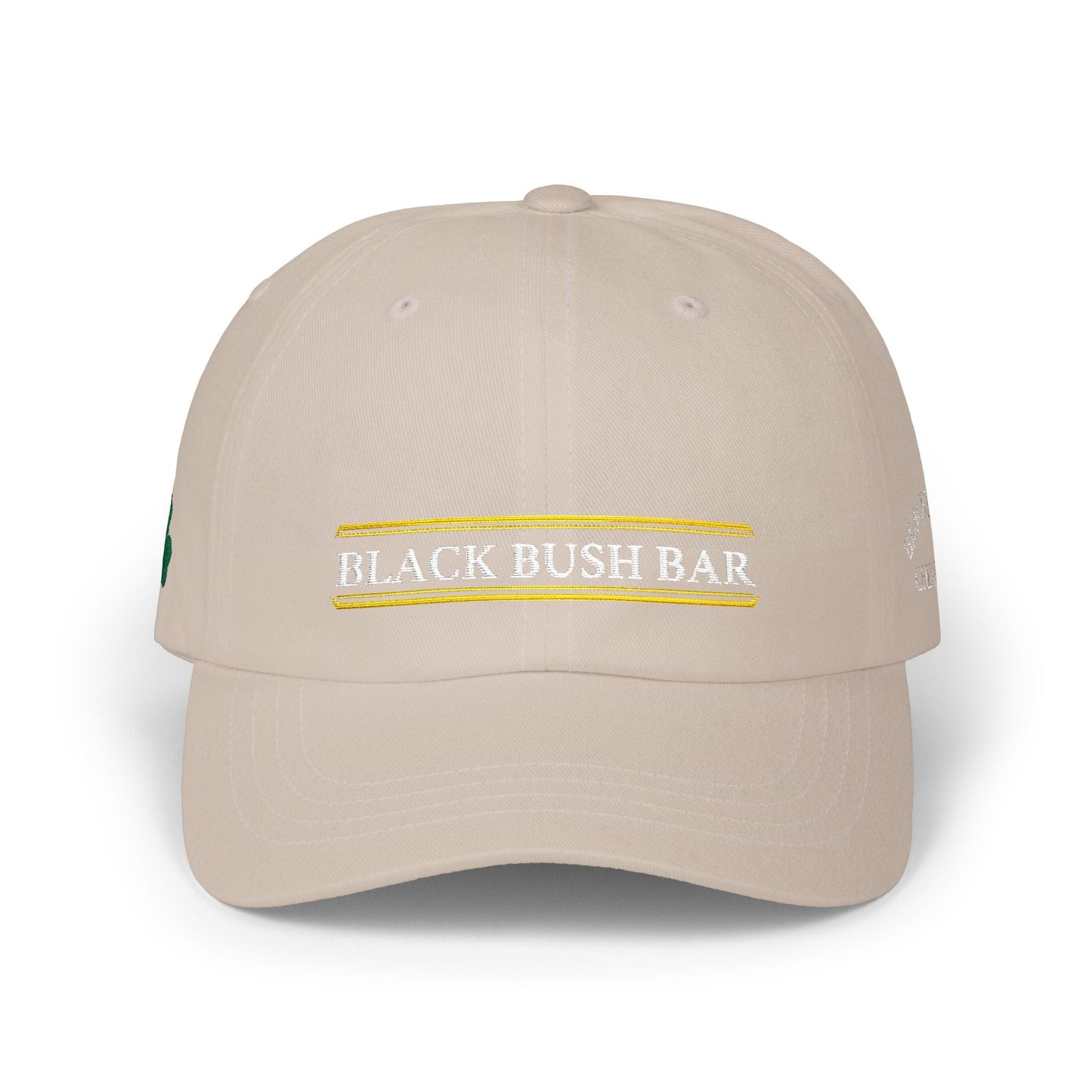 TeeFEVA Hats Classic Dad Cap — Vintage Embroided "Black Bush Bar"