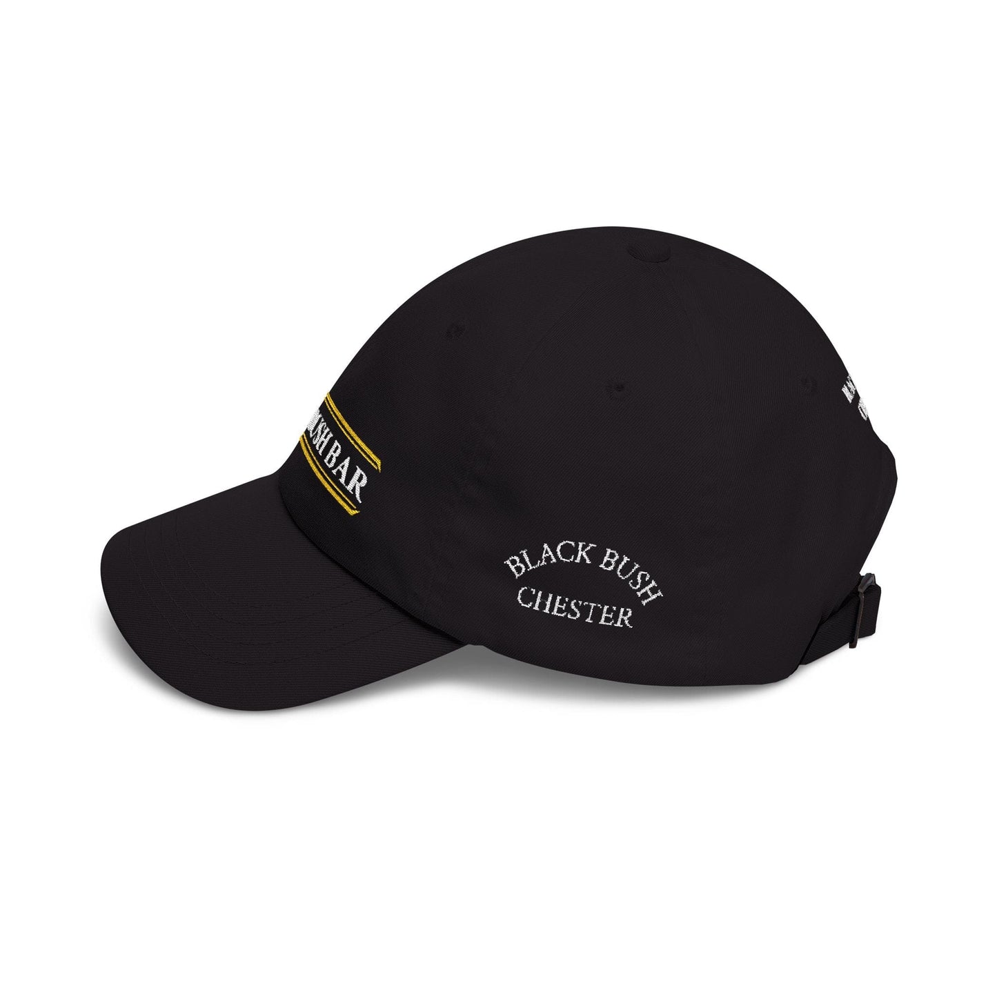 TeeFEVA Hats Classic Dad Cap — Vintage Embroided "Black Bush Bar"
