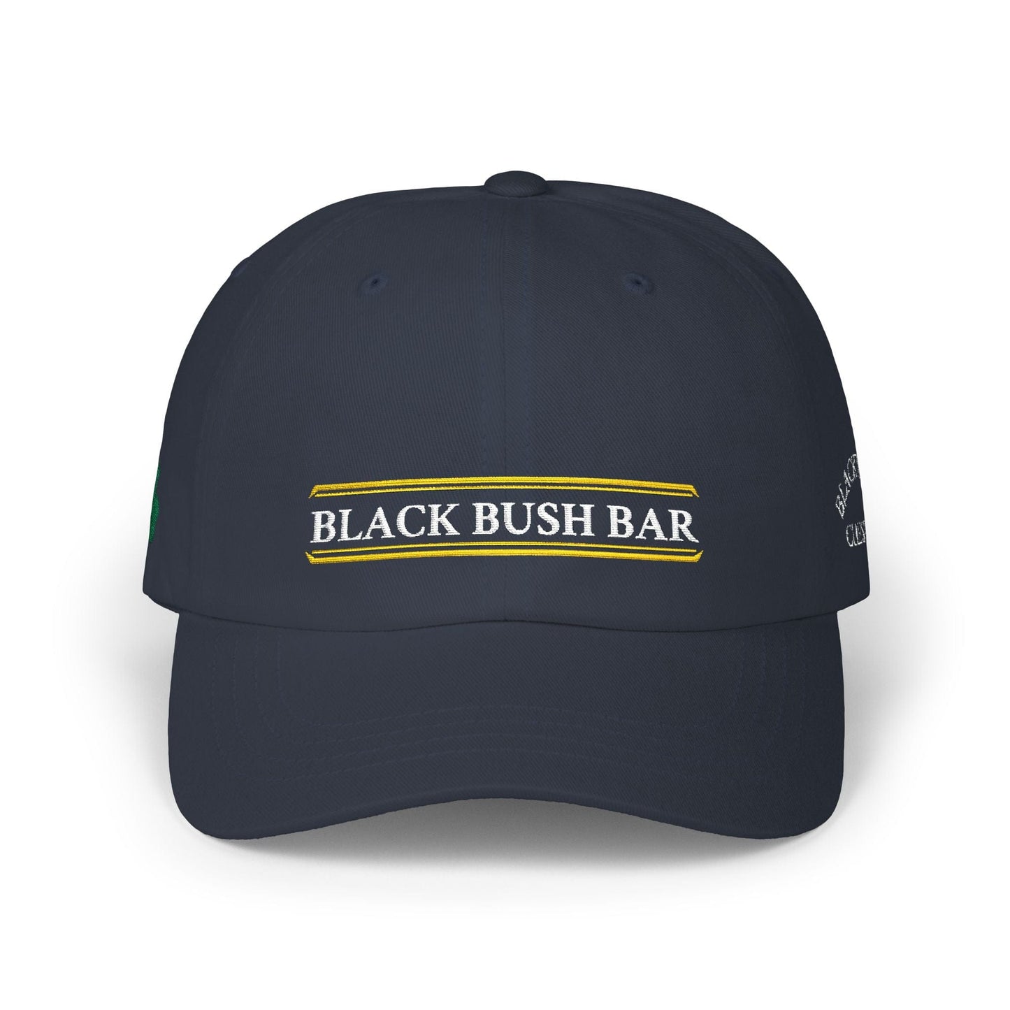TeeFEVA Hats Classic Dad Cap — Vintage Embroided "Black Bush Bar"