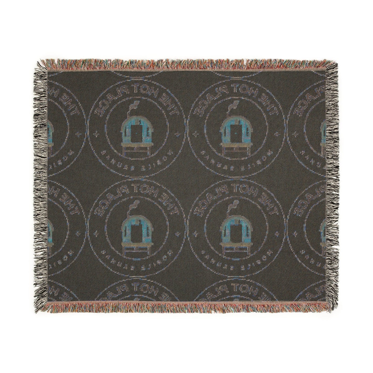 TeeFEVA Home Decor The Hot Place - Sauna - Geometric Lodge Woven Blanket — Cozy Patterned Throw for Living Room & Cabin