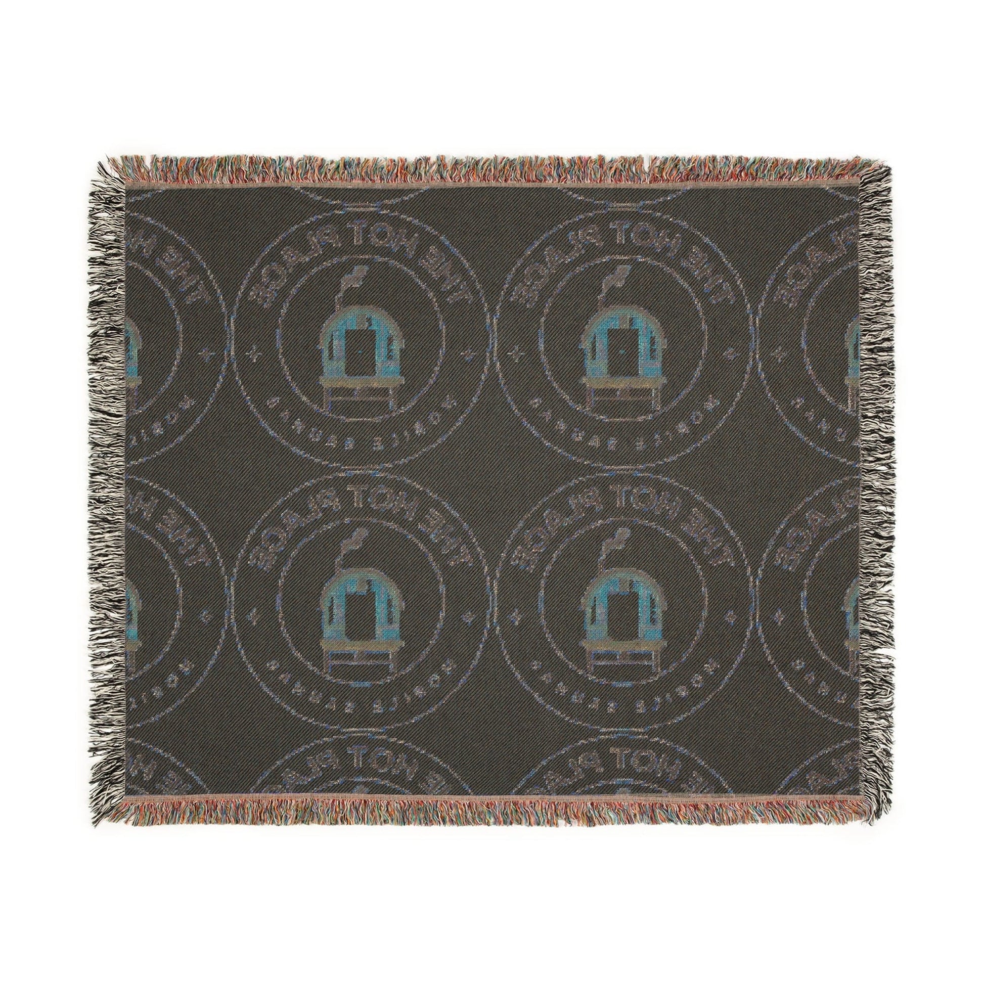 TeeFEVA Home Decor The Hot Place - Sauna - Geometric Lodge Woven Blanket — Cozy Patterned Throw for Living Room & Cabin