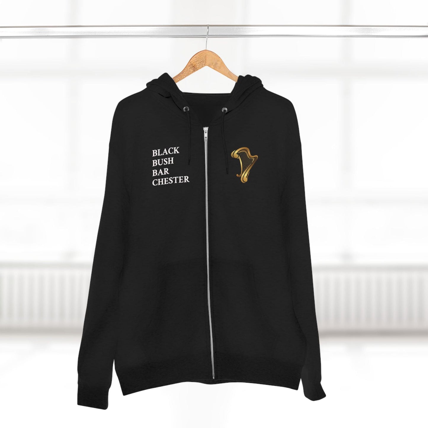TeeFEVA Hoodie BLACK BUSH IRISH BAR CHESTER - Zip Hoodie — "The Black Bush" Irish Pub