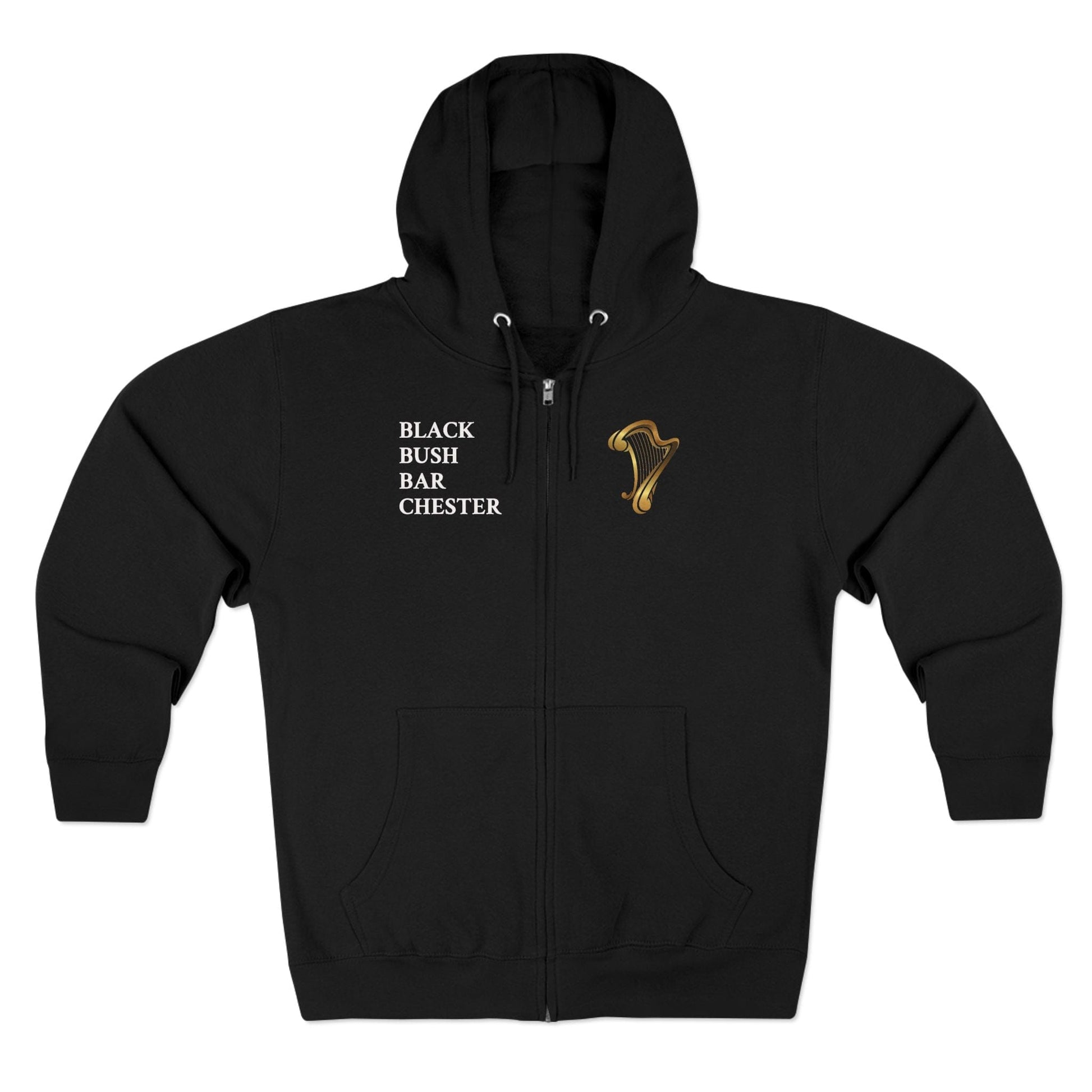 TeeFEVA Hoodie BLACK BUSH IRISH BAR CHESTER - Zip Hoodie — "The Black Bush" Irish Pub