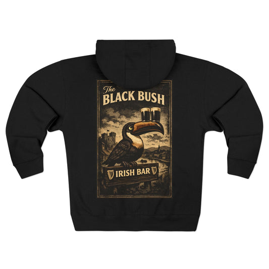 TeeFEVA Hoodie BLACK BUSH IRISH BAR CHESTER - Zip Hoodie — "The Black Bush" Irish Pub